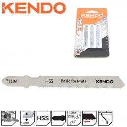 SKI - สกี จำหน่ายสินค้าหลากหลาย และคุณภาพดี | KENDO 46005101 ใบเลื่อยจิ๊กซอตัดเหล็ก T118A (3 ชิ้น/แพ็ค)